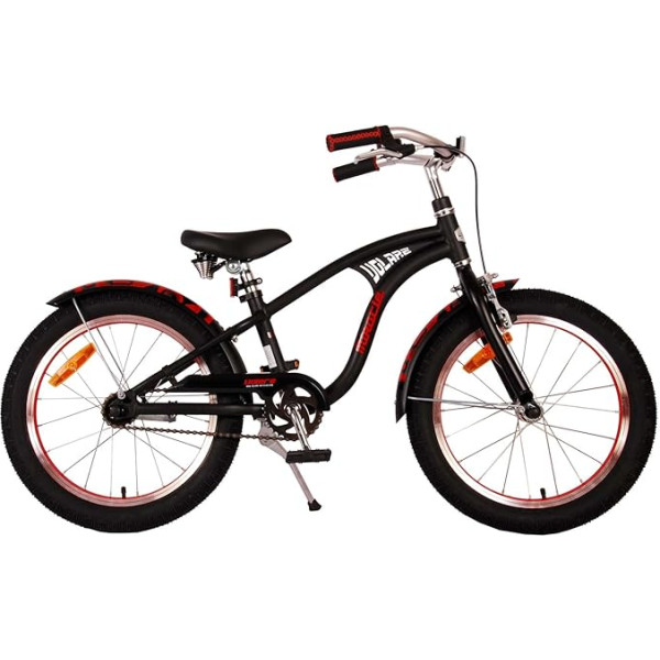 Volare Miracle Cruiser bērnu velosipēds - Zēniem - 18 collas - Matēts melns - Prime Collection