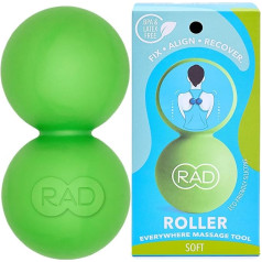 RAD Roller ✓ Premium Fascia Ball ✓ Augstas kvalitātes videi draudzīgs silikons ar augstu blīvumu ✓ Pašmasāža, veiklība un atveseļošanās ✓ Bez BPA, lateksa un plastmasas