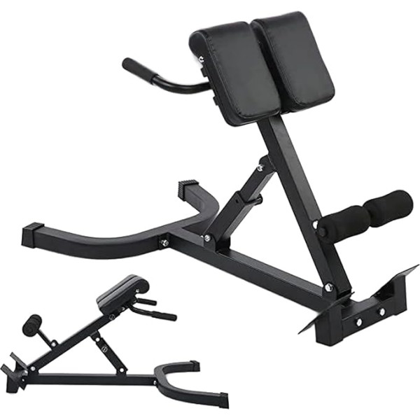 Muguras stiepšanas sols atpakaļ Hyperextension Bench Roman krēsls Regulējams vēdera treneris mājas trenažieru zālei Roman Chair Exercise Equipment Load 300kg