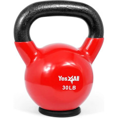 Yes4All 2-20kg čuguna ar vinila pārklājumu Kettlebell Swing Barbell bumbu svars