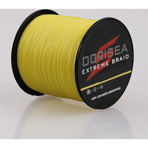 Dorisea Extreme Braid 100% Pe Pītas makšķerēšanas līnija 100m/328Yards 6-550Lb Testa Makšķerēšanas līnija Izturīga pret nodilumu Neticams Superline Zero Stretch Mazs diametrs