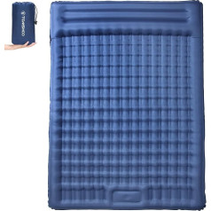 TOMSHOO Sleeping Mat 1/2 Persona Camping Outdoor, Ultralight piepūšamais gaisa matracis ar kājas spiediena sūkni, integrētu spilvenu, uzglabāšanas maisu, kempinga matracis, guļamvieta pārgājieniem, vairāk