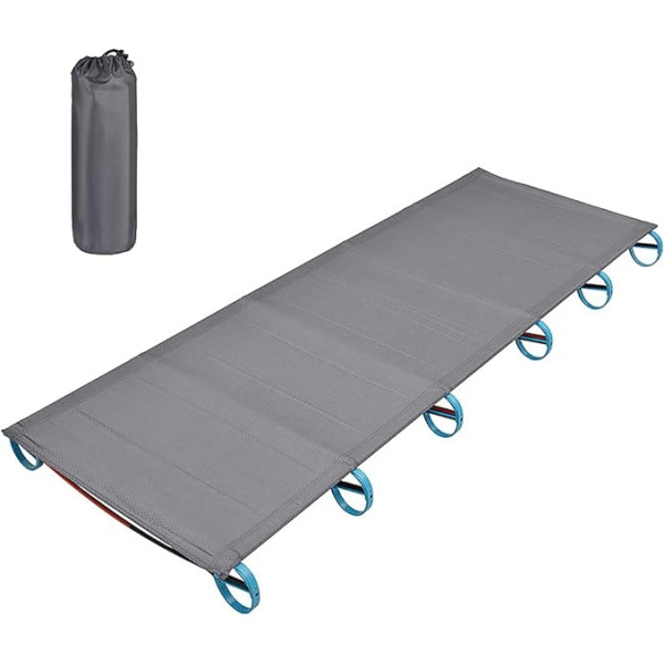 KOCAN Pārnēsājamā āra kempinga gulta Alumīnija sakausējuma Traval Cot Ultralight Tent Bed for Mountaineering, Ultralight Bed