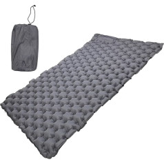 Mrisata Camping Sleeping Mat Grey 60s Foot Press Pripučiamas ergonomiškas vandeniui atsparus nailoninis stovyklavimo čiužinys 2 žmonėms lauke