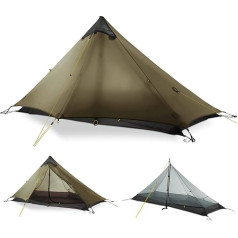 MIER Ultralight telts 3 sezonu mugursoma telts 1 personai vai 2 personām kempings, trekings, kajakošana, kāpšana, pārgājieni (izņemot alpīnismu)