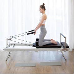 Salokāms Pilates Reformer mašīna mājās, salokāms Reformer Pilates svaru mašīna mājas apmācībai, daudzfunkcionālas Pilates ierīces mājas trenažieru zālei, uzlabot pamatnes spēku