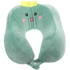 CIYODO Pack of 1 kakla spilvens Ceļojumu kakla spilvens Cuddly spilvens bērniem U formas kakla spilvens U formas spilvens Kakla atbalsta spilvens kakla mugurkaulam Pārnēsājams ceļojumu spilvens Pliush Green