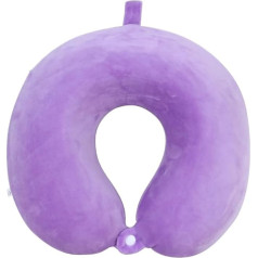 HYKJCSS Ceļojumu spilvens kakla spilvens Memory Foam Travel Pillow Cotton Travel Neck Pillow noņemams vāks gaisa kuģu kakla spilvens (violeta)