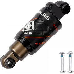 DONGKER velosipēdu aizmugurējais amortizators, BM-R5 velosipēdu eļļas atsperu amortizators, 120 mm/125 mm/165 mm, kalnu divriteņu aizmugurējais amortizators, alumīnija sakausējums