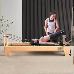 XIKDJ Pilates mašīna Core Bed, mājas jogas mugurkaula korekcijas aprīkojums, studijas fitnesa veidošanas aprīkojums, septiņu līmeņu augstuma regulēšana, piemērots jogas studijas fitnesa telpām