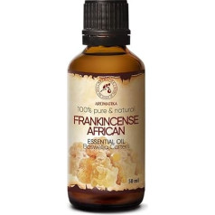 Frankincense Oil African 50 ml - Boswellia Carterii - Olibanum Oil - Ēteriskās Frankincense eļļas gludai ādai - Aromterapija - Eļļas deglis - Aroma Difuzors - Joga