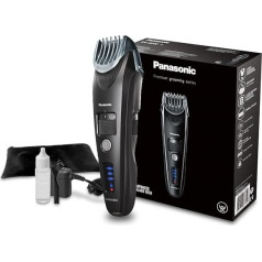 Panasonic ER-SB40-K803 Bartschneider für Männer, tragbarer, wasserdichter Haarschneider, 20 Längen, fortschrittliche Klingen, Kammaufsatz, kabellos & kabelgebunden, LED-Akkuanzeige, Schwarz