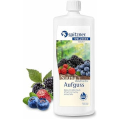 Spitzner Sauna Infusion Forest Fruits Berry Sweet 1000 ml - labsajūtas pirts aromāts, dabīga pirts eļļa ar augļu aromātu, savvaļas ogu aromāts, dabīga pirts eļļa