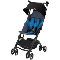 GB Gold Pockit+ All Terrain Buggy Ultra Compact from 6 Months to 17 kg (Approx. 4 years), Night Blue