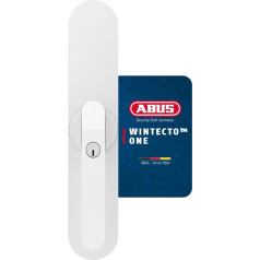 ABUS WINTECTO One Window Drive, vieda logu rokturis logiem, balkona un terases durvīm, ar signalizācijas funkciju, viegla uzstādīšana bez urbšanas, balts, ar atslēgu (AL0125)