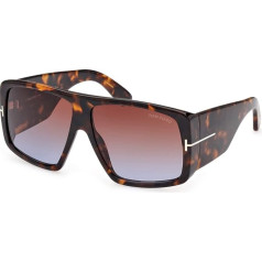 Tom Ford saulesbrilles Raven FT 1036 Tortoise/Brown Pink Shaded 60/12/135 Unisex, Tortoise/Brown Pink Shaded