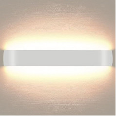 Lightess 24 W 61 cm sienas gaisma LED iekštelpu moderns kāpņu telpu apgaismojums Sienas gaisma balta ar augšupejošu gaismu IP44 no tīra alumīnija dzīvojamai istabai guļamistabai, gaitenim, gaitenim, kāpnēm u.c. Silti balta