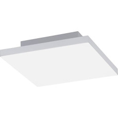 LeuchtenDirekt LED paneļa griestu gaisma, bez rāmja, 29,5 x 29,5 cm, CCT silti balta - auksti balta, tālvadības pults, aptumšojama, var uzstādīt