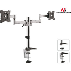 Galda stiprinājums diviem lcd monitoriem mc-714 13-27