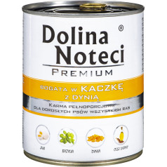 premium pīļu barība ar ķirbjiem - mitrā barība suņiem - 800g