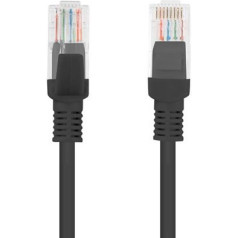 Patchcord cat.5e 30m melns fluke pagājis