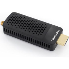 Metronic 441646 Тюнер DVB-T Приемник DVB-T, совместим с DVB-T2 Dongle Stick Compact, HEVC, EPG, 1080i, HDMI, USB 2.0, кнопка SOS