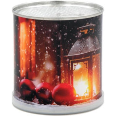 Dufte! Christmas - Crinkle - Candle Cosy Christmas Atmosphere - Advent Candle with Fragrance - Scented Candle, Diameter 7.5 x 8 cm, Black