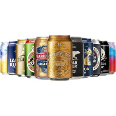 Dänisches Bier Schwedisches Finnisches Dosenbier Geschenkbox Bier-Geschenke für Männer Geschenke Geburtstagsgeschenk Frauen, inkl. 3,00 EUR EINWEG (12 x 0,33 l)