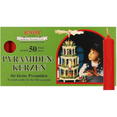 Knox Pyramid Candles for Small Pyramids 14/70 mm Red or White (Red)