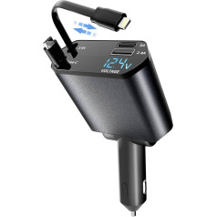 Ntiibcuy izvelkamais auto lādētājs 100 W (tumši zaļš)