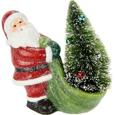 Flair Flower Santa Claus ar Ziemassvētku eglīti maisā Santa Claus Figure Decoration Table Decoration Gift Christmas Decoration Ziemassvētku rotājums Ziemassvētku rotājums Ziemassvētku rotājums Art Decoration Art Figure Figures Dekoratīvās statu