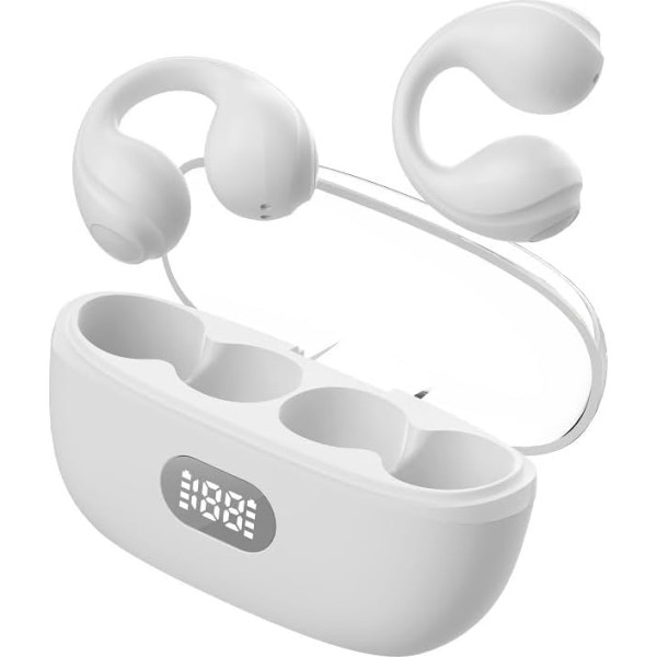 Bluetooth austiņas, austiņas uz ausīm, bezvadu Bluetooth 5.3 HiFi Premium Sound, Air Line Bone Sound sporta austiņas, aizdares uz austiņām, sporta austiņas, kas ērti piemērotas iPhone/Huawei/Samsung ierīcēm