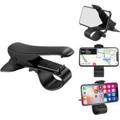 Obastyle Car Phone Holder, Adjustable Phone Holder for Dashboard and Windshield, Universal Phone Holder Compatible with GPS Sat Nav and All Phones from 4.0 to 6.9