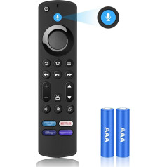 Ersatz-Sprachfernbedienung (3. GEN) Passend für Smart TV Stick (2. Gen & 3. Gen), Smart TV Cube (2. Gen & 3. Gen) mit Batterien