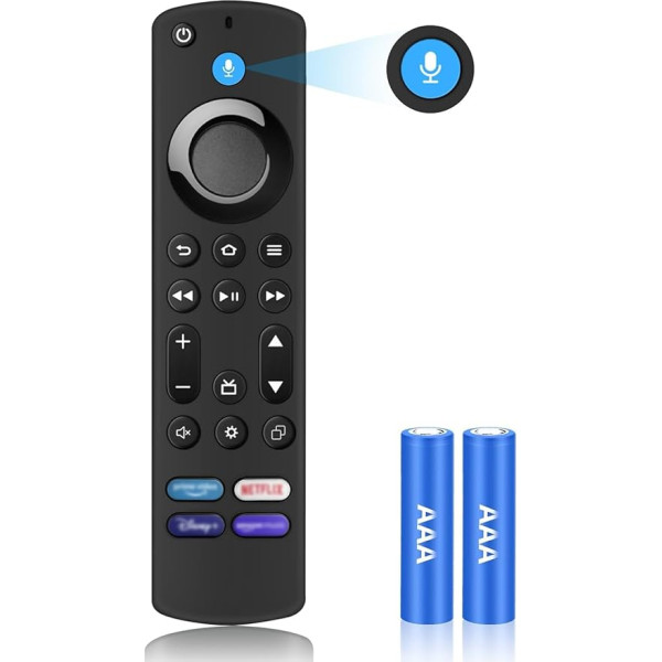 Ersatz-Sprachfernbedienung (3. GEN) Passend für Smart TV Stick (2. Gen & 3. Gen), Smart TV Cube (2. Gen & 3. Gen) mit Batterien