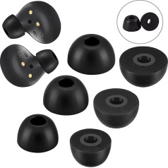 6 x Samsung Galaxy Buds2 Pro austiņu vāciņi ar atmiņas putu uzgaļiem, saderīgi ar mīkstajiem rokturiem, nodrošina maksimālu komfortu un nemainīgu piemērotību ar atmiņas putu uzgaļiem