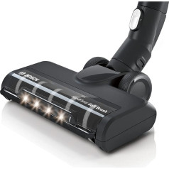 Bosch BHZUHF Soft uzgalis cietajām grīdām, piemērots 6. un 8. sērijas bezvada putekļu sūcējiem, parketam un flīzēm, LED apgaismojums, saudzīga tīrīšana, oriģināls piederums, melns, melns