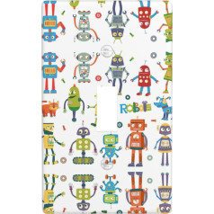 Cute Cartoon Robot Push Light Switch Cover Dekoratīvs vienreizējs rokeris slēdža vāks Plastmasas sienas plāksnes