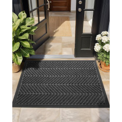 COLOR&GEOMETRY Paklājs ārdurvīm - pelēks 120 x 180 cm - Durvju paklājs Āra Dirt Trapper Mat Outdoor Welcome Front Door
