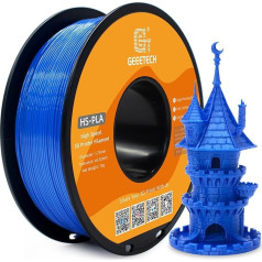 GEEETECH HS-PLA filaments 1,75 mm pla filaments ātrgaitas 3D printeriem, 1 spole, 1 kg, zils