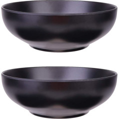 HEMOTON zupas bļoda, japāņu Ramen bļoda, keramiska Ramen bļoda, 2 komplekts, salātu bļodas, servēšanas bļoda, servēšanas bļoda, virtuves restorāns (19 cm)