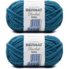 Bernat Blanket Extra Velveteal dzija - 2 iepakojums 300g - Poliesters - 7 Jumbo - 90 metri - Adīšanas, tamborēšanas, rokdarbu un amigurumi dzija šenila šūnām