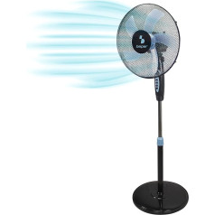 BEPER P206VEN130 Grīdas ventilators ar taimeri - klusais ventilators ar 5 lāpstiņām 40 cm 40 Watt