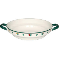 Riess 0220-049 Country-Gmundner Ziedu svītrasFarmer Bowl Flat, Diametrs-28 cm Multi Colour Color