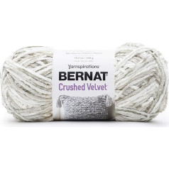 Bernat 16101616007 Crushed Velvet Crushed Velvet, poliesteris, balts, 300 g, 288 metri