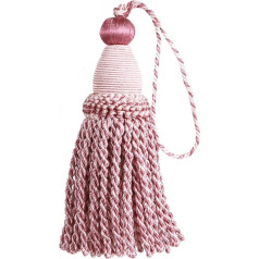 1 gab. karājas virves zīda bārkstis Tassel Trim zelta aizkaru aksesuāri atslēgas bārkstis šūšanai amatniecības bārkstis DIY izrotāšana mājas apdare 26cm Mix Pink