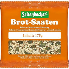 Seitenbacher Maizes sēklas I Izsmalcinātas sēklas I maizei, salātiem vai piedevām I (1 x 175 g)