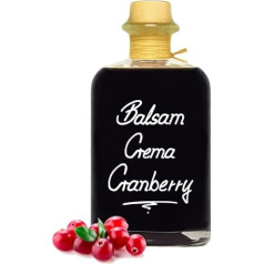 Geniess-Bar! Balsamic Cream Cranberry (0.7 Litres) - Premium Crema di Aceto Balsamic di Modena IGP with 3% Acid