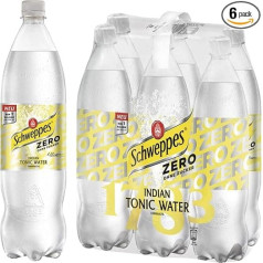 Schweppes Indian Tonic Water Zero vienreizējās lietošanas (6 x 1,25 l)