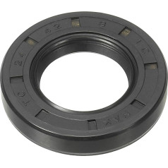 QUARKZMAN Dichtring, TC 24mm x 42mm x 8mm Nitrilkautschukabdeckung Doppellippe mit Feder für mechanische Antriebsachse Lagerwelle, Schwarz